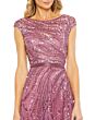 Mac Duggal 5445 Cap Sleeve Embellished Dress