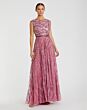 Mac Duggal 5445 Cap Sleeve Embellished Dress
