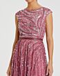 Mac Duggal 5445 Cap Sleeve Embellished Dress