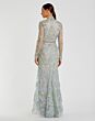 Mac Duggal 11165 Illusion Sleeves Plunging Neck Dress