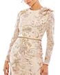 Mac Duggal 11174 Floral Embroidered Long Sleeve Dress
