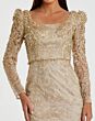 Mac Duggal 11187 Scoop Neck Embroidered Dress