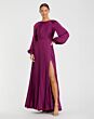 Mac Duggal 26590 Bishop Sleeves Pleated Dress