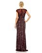 Mac Duggal 5619 High Slit Jewel Neck Dress