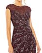 Mac Duggal 5619 High Slit Jewel Neck Dress