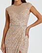 Mac Duggal 5619 High Slit Jewel Neck Dress