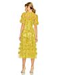Mac Duggal 8010 Flare Sleeves Floral Print Dress