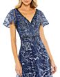Mac Duggal 20301 Butterfly Sleeve Embroidered Dress