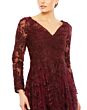 Mac Duggal 20409 Long Sleeve Beaded Embroidery Dress