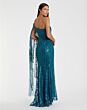 Mac Duggal 20528 Hanging Sleeve One Shoulder Dress
