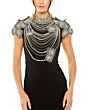 Mac Duggal 42055 Beaded Bodice High Neck Dress