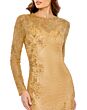 Mac Duggal 5504 Lattice Beadwork Jewel Neck Dress
