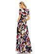Mac Duggal 55933 Floral Print Plunging Neck Dress