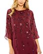 Mac Duggal 9242 Floral Beadwork Caftan Dress