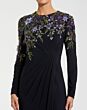 Mac Duggal 11806 Long Sleeve Jewel Neck Dress