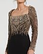 Mac Duggal 2256 Embellished Bodice Long Sleeve Dress