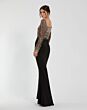 Mac Duggal 2256 Embellished Bodice Long Sleeve Dress