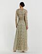 Mac Duggal 10077 Jewel Neckline Beaded Long-Sleeve Dress
