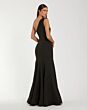 Mac Duggal 11843 Beaded Asymmetric Neck Fit And Flare Dress