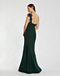 Mac Duggal 11851 Floral Beaded One-Shoulder Dress