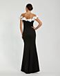 Mac Duggal 21041 Floral Applique Illusion Neckline Dress