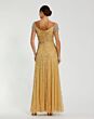 Mac Duggal 23042 Modified V-Neckline Fitted Gathered Bodice Dress
