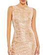Mac Duggal 26981 Bateau Neckline Cowl Open Back Dress