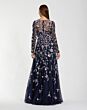 Mac Duggal 6183 Jewel Illusion Neckline Floral-Embellished Dress