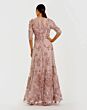 Mac Duggal 69016 Three-Quarter Sleeve Applique A-Line Dress