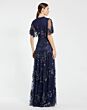 Mac Duggal 9192 High Neckline Short Cape Sleeves Dress