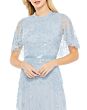 Mac Duggal 9192 High Neckline Short Cape Sleeves Dress