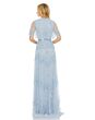 Mac Duggal 9192 High Neckline Short Cape Sleeves Dress