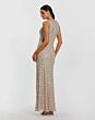 Mac Duggal 10129 Sleeveless Beaded Nude Jewel Neck Dress