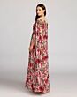Mac Duggal 11907 Sheer Jewel Neck A-Line Rose Dress