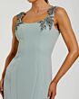 Mac Duggal 11948 Sleeveless Scoop Neck Midi Trumpet Dress
