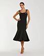 Mac Duggal 11948 Sleeveless Scoop Neck Midi Trumpet Dress