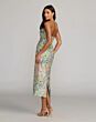 Mac Duggal 13223 Floral Brocade Strapless Pastel Multi Dress
