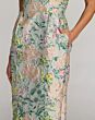 Mac Duggal 13223 Floral Brocade Strapless Pastel Multi Dress