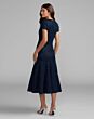 Mac Duggal 21167 Midnight Blue Boucle Midi Dress