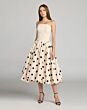 Mac Duggal 21234 Bubble Skirt A-Line Polka Dot Ecru Dress