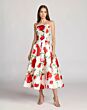 Mac Duggal 21238 Pleated A-Line Skirt Rose Mikado Dress