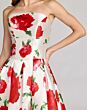 Mac Duggal 21238 Pleated A-Line Skirt Rose Mikado Dress