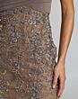 Mac Duggal 21291 Taupe Multicolor Crisscross Bodice V-Neckline Dress