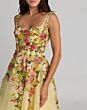 Mac Duggal 21294 Square Neck A-Line Floral Butter Dress
