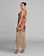 Mac Duggal 21303 One-Shoulder Fringe Hem Fitted Multicolor Dress