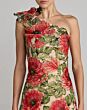 Mac Duggal 21303 One-Shoulder Fringe Hem Fitted Multicolor Dress