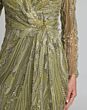 Mac Duggal 21306 Pistachio Green Embellished V-Neckline Dress