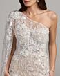 Mac Duggal 21348 Ivory Nude Embellished Midi Dress