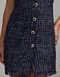 Mac Duggal 21422 Navy Blue Boucle Short Dress