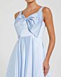 Mac Duggal 2288 Satin Bow Neck Pleated Skirt Dress
